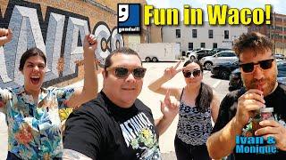 Fun in Waco, Texas with Tendo and Hannah - Thrifting the Goodwill Bins Outlet in Waco Texas