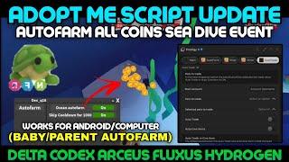 ‍️Adopt Me Script Pastebin Autofarm Baby/Parents AutoFarm Eggs Legendary Collect All Coins Event🫧