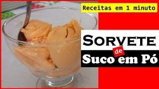 SORVETE COM APENAS 3 INGREDIENTES |Receitas em 1 minuto | Comida Arretada