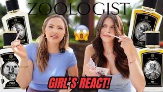 GIRLS REACT TO ZOOLOGIST FRAGRANCES: BAT, CIVET, COW, BEE, CAMEL & MORE! Good or HARD PASS???