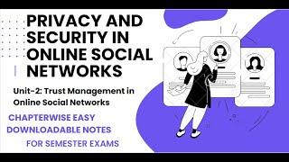 Privacy and Security in Online Social Networks Unit-2 Notes and Explanation in Easy Manner.