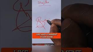 Shajitha name signature style #shortsvideo #shortsfeed #calligraphy #shortvideo #signature #shajitha