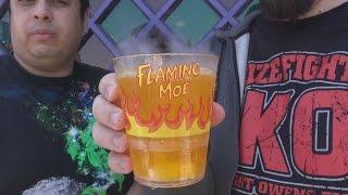 The Simpsons Flaming Moe Review (Universal Studios) - WE Shorts