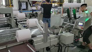 Full automatic JRT maxi tissue paper roll band saw cutting machine