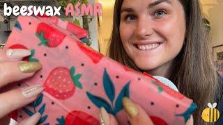 Triggers wrapped in BEESWAX  Tapping & Scratching ASMR 