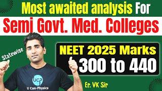 NEET Cutoff for Semi Government Colleges 2025 Expected  | Er. VK Sir | #shimla #gmc