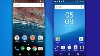 Android 6: Stock vs Sony Xperia UIs!