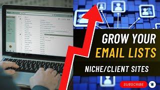 How I Build Email Lists On Niche Websites (you can do this on client sites too)