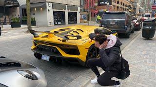 Insane car spotting in Yorkville Toronto!