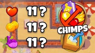 TUDO 11 CHIMPS - O MAIS DIFICIL - BTD6