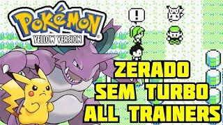 Pokemon Yellow - ZERADO - DESAFIO DERROTAR TODOS OS TREINADORES!