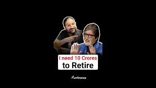 I need 10 crores to retire  Free Tool in Video! #unfinance #retirement