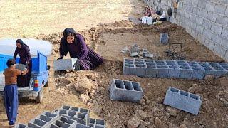 Pari tries to build the new house before winter.