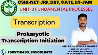 Bacterial Transcription | Initiation | Molecular Biology | L-3 | Genesis Institute of Life Science