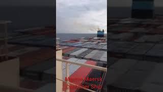 Bridge view of Morten Maersk Container ship/Humble Sailor #shortsvideo