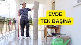 KÖYDE TEK BAŞINA | NELER YAPTIM NELER :) | HALI YIKAMA, EVDE ÇANTA DİKİMİ | GÜNLÜK VLOG