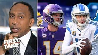 FIRST TAKE | Jared Goff will prove why they're Super Bowl candidate - Stephen A. on Lions vs Vikings