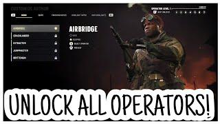 how to UNLOCK ALL OPERATORS in Vanguard: Zombies!