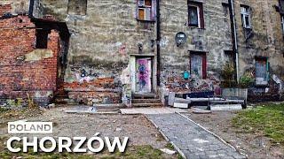 【4K】Evening Walk in Neglected District in Poland, Chorzów