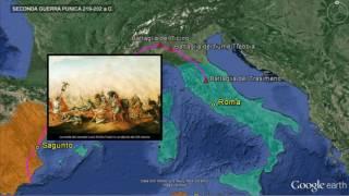 Le guerre puniche - Mondadori Education (Google Earth)