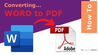 How to Convert Word to PDF | Free in Windows 10 & Mac | Offline