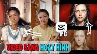 Chuyển video thường sang video hoạt hình bằng aistylize trên capcut pc quá bá đạo.