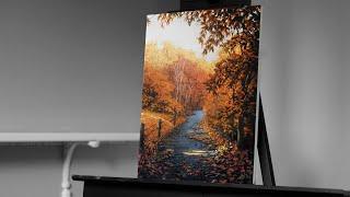 Painting a Fall Landscape with Acrylics - Paint with Ryan