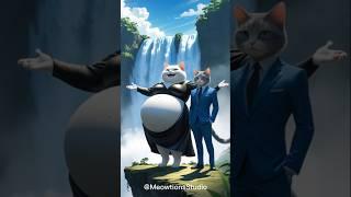 "Chubby Cat Gets Saved by a Magical Unicorn"