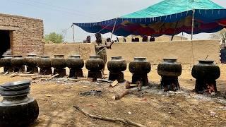 Wedding Food Preparation in the Deep Desert | Chicken Qorma and Sweet Rice for Marriage Guests