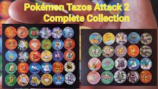 Pokémon Tazos Attack 2 from Portugal Full Collection 50/50