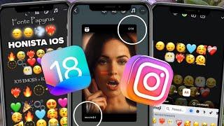 Honista ACTUALIZADO 2025  INSTAGRAM estilo IPHONE con EMOJIS IOS 18 y IOS FUENTES + REELS IOS 