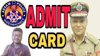 Assam Police Admit Card 2018 - Mt digital manab