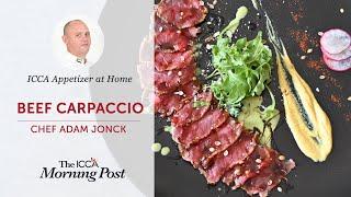 Beef Carpaccio | ICCA Dubai