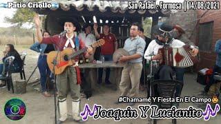  Lucianito y su fuerza chamamecera y Joaquin Romero // Chamamé y fiesta en el campo -  Formosa