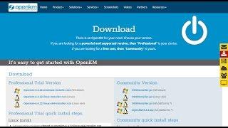 OpenKM - Community installation process in Windows