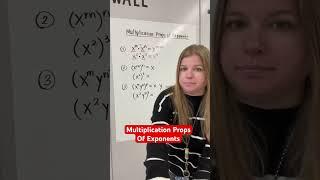Multiplication properties of exponents! #iteachalgebra #algebra #math #exponents #mathematics