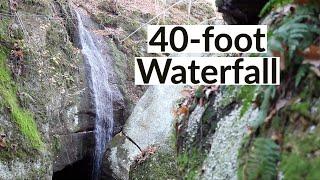 2 waterfalls at Nelson-Kennedy Ledges State Park