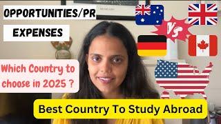 TOP 5 Countries to Study Abroad in 2025 | USA VS CANADA VS AUSTRALIA VS UK VS GERMANY #study