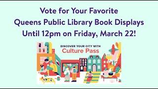 Vote for QPL in the Culture Pass Book Display Contest!