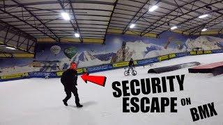 *SECURITY ESCAPE* SNEAKING ON TO A SKI SLOPE!