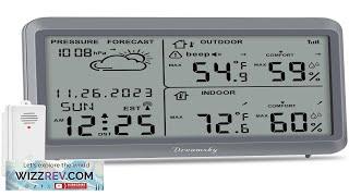 DreamSky Weather Station Indoor Outdoor Thermometer Wireless Atomic Clock Review