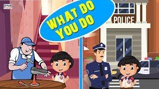 What Do You Do | Educational Video For Beginners |  Poem#catrackktv