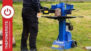 Prepare Logs Easily With This 8 Tonne Vertical Log Splitter - Powered By Mains Electric - By Hyundai