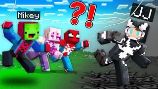 VENOM Speedrunner vs ALL SPIDER-MAN Hunters : JJ vs Mikey, Banana Kid, Carrie in Minecraft Maizen!