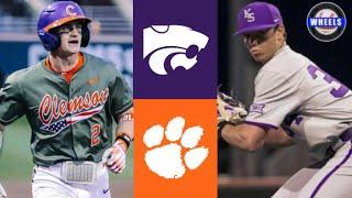 Kansas State vs #10 Clemson Highlights | 2024 College Baseball Highlights