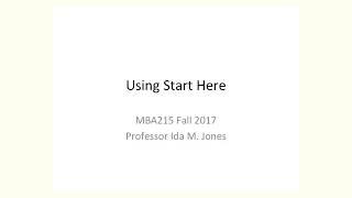 MBA215 Start Here section Intro