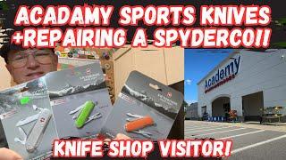 Looking at Academy Sports Knives + Repairing A Spyderco!