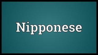 Nipponese Meaning