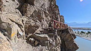 Crazy foot trails along the Indus River!