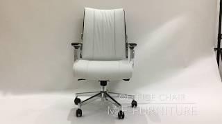 MIF+ Furniture white executive ergonomic computer mesh office chairs on sale SS02B0102